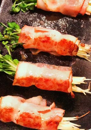 かいわれ大根のベーコン巻き-レシピのメイン写真