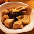 茄子と肉団子と厚揚げのおでん風