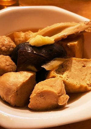茄子と肉団子と厚揚げのおでん風-レシピのメイン写真