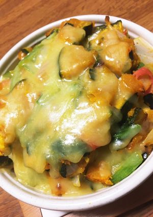 簡単　夏野菜　重ねチーズ焼き-レシピのメイン写真