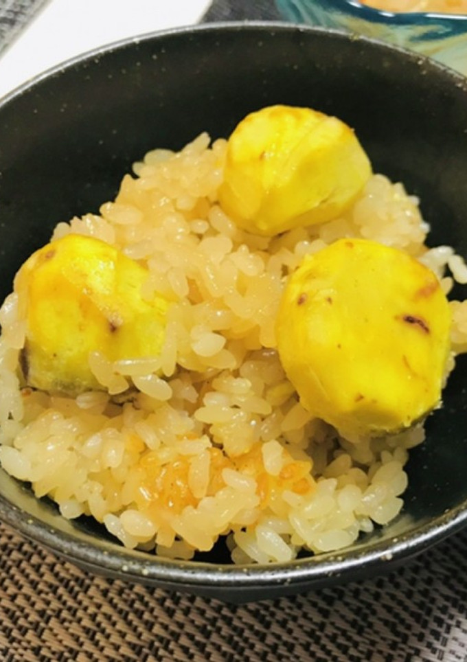 栗おこわ・栗炊き込みご飯・2合-レシピのメイン写真