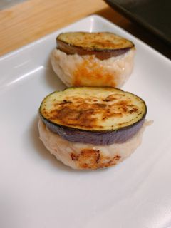 ナスのつくねはさみ焼き-レシピのメイン写真