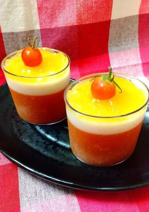 野菜ジュース・甘酒・ヨーグルトのデザート-レシピのメイン写真