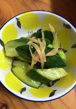 新生姜とキュウリのかんたん酢-レシピのメイン写真