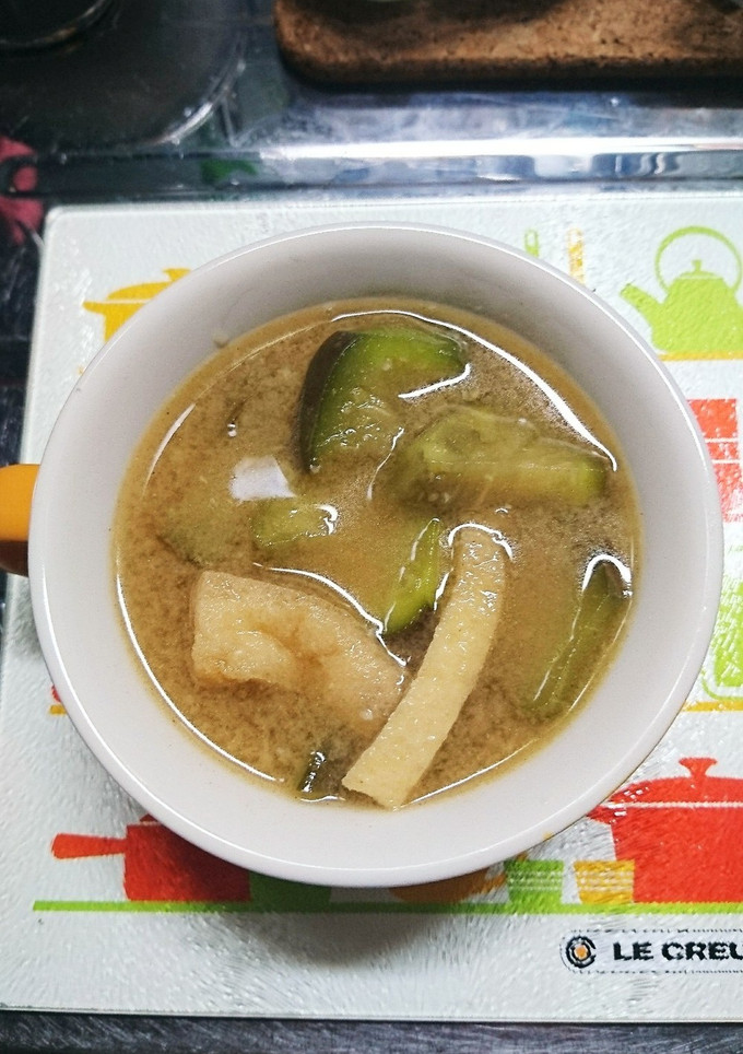 那須と京揚げのお味噌汁( 〃▽〃)-レシピのメイン写真