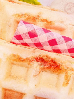 アップルシナモンのワッフルホットサンド-レシピのメイン写真