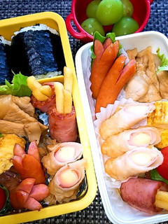 息子と娘のお弁当'20.9.15-レシピのメイン写真