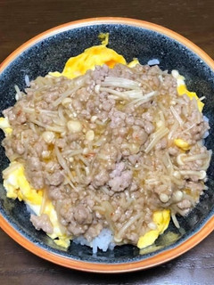 ピリ辛肉味噌あんかけ丼-レシピのメイン写真