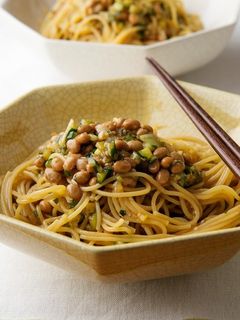 薬味納豆黒酢まぜそば-レシピのメイン写真