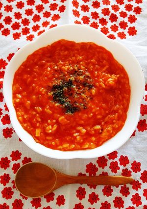 野菜ジュースで簡単♡トマトチーズリゾット-レシピのメイン写真