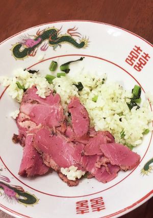 中学息子が絶対！バター小松菜チャーハン♪-レシピのメイン写真