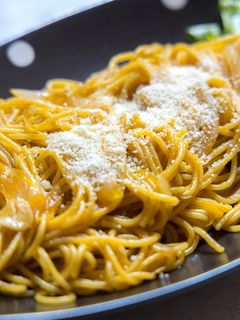 カレーうどんのたれでパスタ-レシピのメイン写真