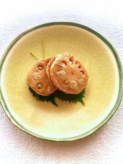 蓮根の挟み焼き★ふわふわつくね-レシピのメイン写真