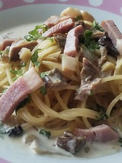 ポルチーニのクリームパスタ-レシピのメイン写真