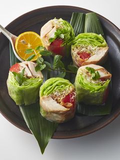 みつせ鶏蒸し鶏の生春巻き-レシピのメイン写真