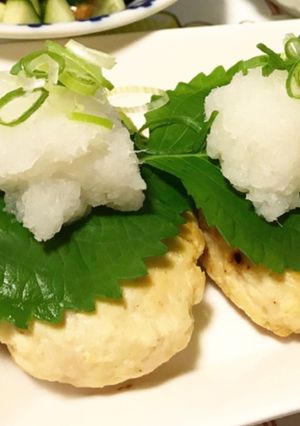 豆腐でふわふわ♡和風おろしハンバーグ-レシピのメイン写真