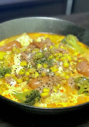 豆腐を使ったヘルシー豆乳トマトスープ-レシピのメイン写真