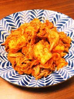 ☺簡単かさ増しおかず♪厚揚げ入り豚キムチ-レシピのメイン写真