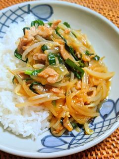 ニラともやしの中華あんかけ丼-レシピのメイン写真