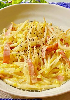 簡単もやし☆カルボナーラ-レシピのメイン写真
