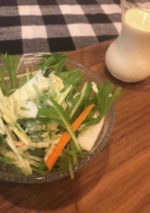 水菜とかぶの　レモン粒マスタードサラダ-レシピのメイン写真