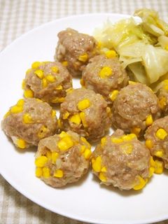 皮なし!コーンたっぷりシュウマイ♪-レシピのメイン写真