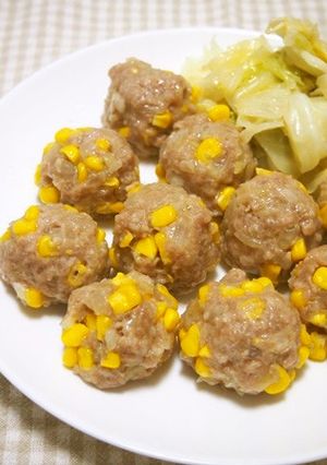 皮なし！コーンたっぷりシュウマイ♪-レシピのメイン写真