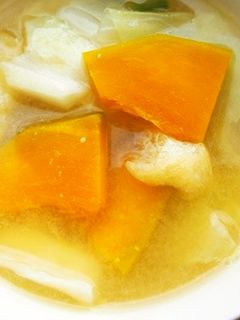 キャベツ・南瓜の味噌汁♪-レシピのメイン写真