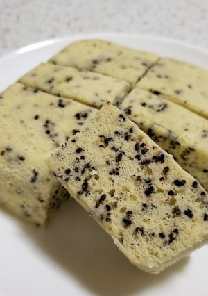 超簡単!ソイファイバーごま蒸しパン-レシピのメイン写真