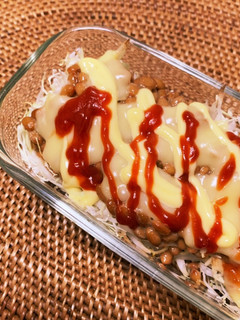 納豆キャベツチーズの重ね焼きグラタン風-レシピのメイン写真