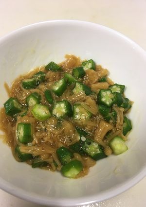 オクラとなめたけの和え物-レシピのメイン写真