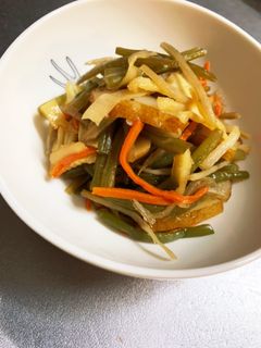サツマイモの茎のきんぴら-レシピのメイン写真