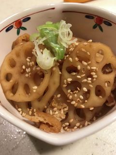 レンコンと油揚げのきんぴら!-レシピのメイン写真