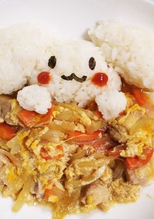 シナモロール丼！（親子丼です！）-レシピのメイン写真