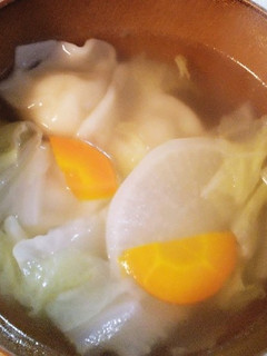 超簡単!冷凍水餃子スープ☆冬野菜たっぷり-レシピのメイン写真