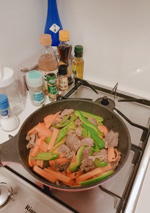 牛肉と野菜炒め！焼肉醤油風味-レシピのメイン写真
