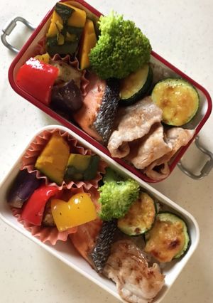 野菜たっぷりのっけ弁当-レシピのメイン写真