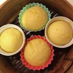 รูปของ 離乳食後期　砂糖不使用　バナナ蒸しパン