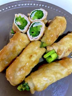 小松菜の豚肉巻き!味噌照り焼きダレ!-レシピのメイン写真