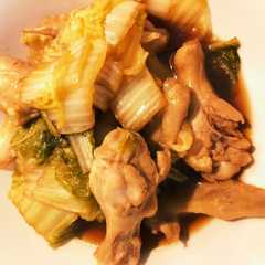 圧力鍋でつくる鶏肉と白菜の簡単醤油煮-レシピのメイン写真