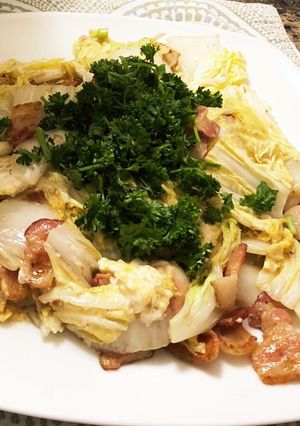 【減塩】白菜とベーコンのじっくり炒め-レシピのメイン写真