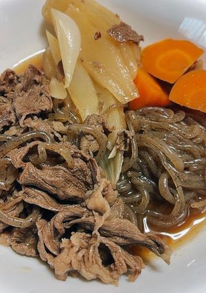 じゃがいもなしでヘルシー！簡単肉じゃが風-レシピのメイン写真