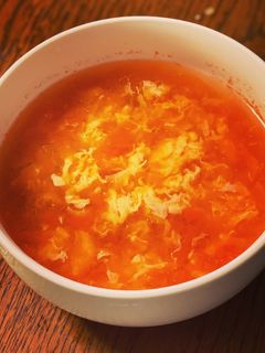 簡単☆トマト缶でかき卵の酸辣トマトスープ-レシピのメイン写真