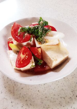 トマト豆腐サラダ　減塩レシピ⑥-レシピのメイン写真