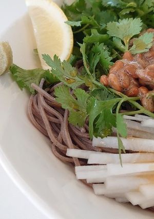 パクチー/納豆/大根/蕎麦/レモン-レシピのメイン写真