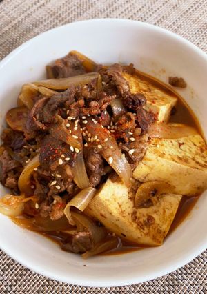 ピリ辛中華風肉豆腐-レシピのメイン写真