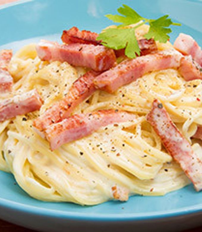 厚切りベーコンのカルボナーラ by 米久公式レシピ 【クックパッド
