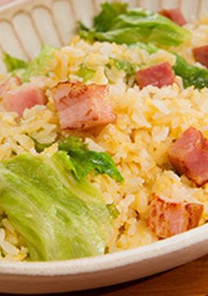 ごろっとベーコンレタスチャーハン-レシピのメイン写真