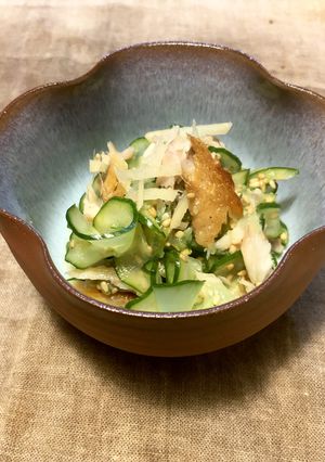 きゅうりとアジの開きの酢の物-レシピのメイン写真