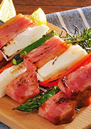 厚切りベーコンのＢＢＱ串-レシピのメイン写真